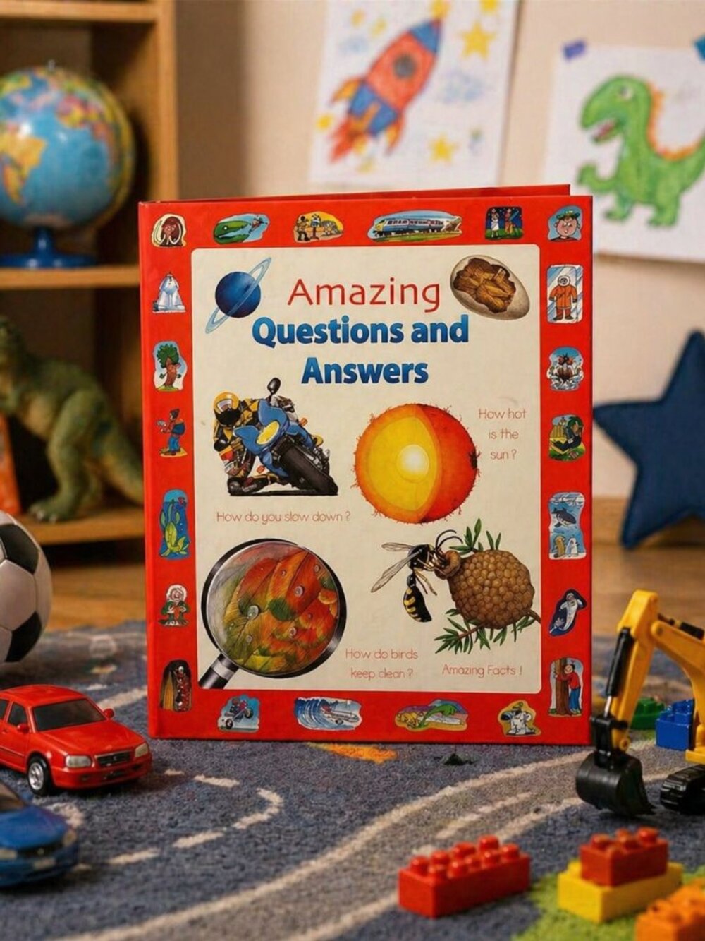 Kids' Amazing Questions and Answers Book - Red Cover
